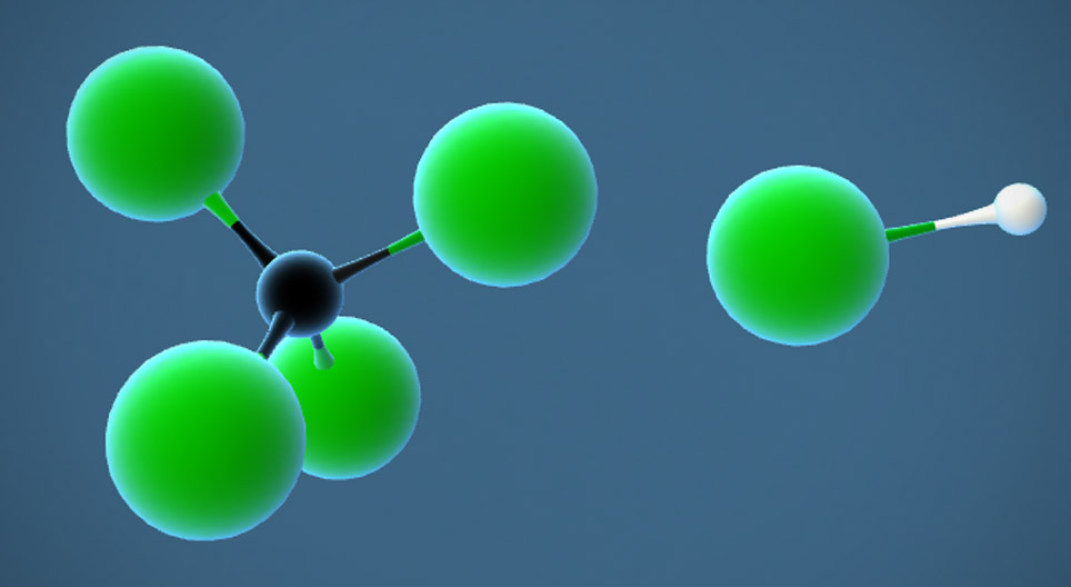 Kloriranje metana reakcijom supstitucije