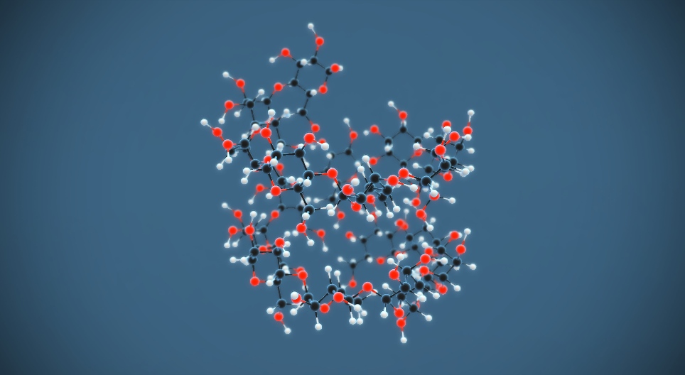 Amiloza ((C₆H₁₀O₅)n)