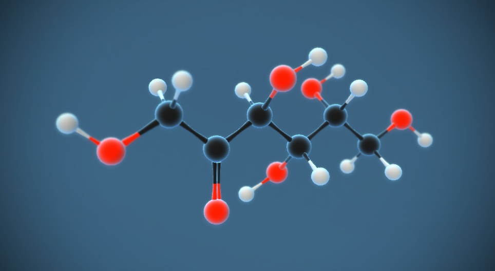 D-fruktoza (C₆H₁₂O₆)