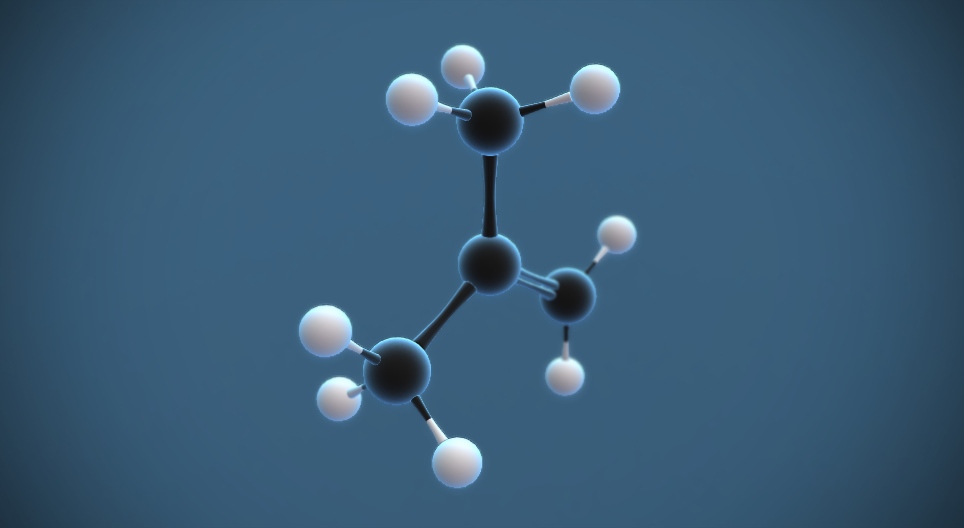 2-metilpropen (izobutilen) (C₄H₈)