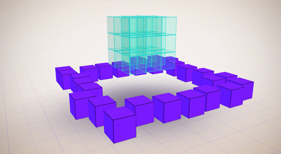 Slaganje geometrijskih oblika (3D)