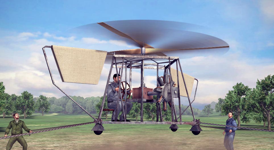 Pokus izgradnje helikoptera (Oszkár Asbóth, 1928.)