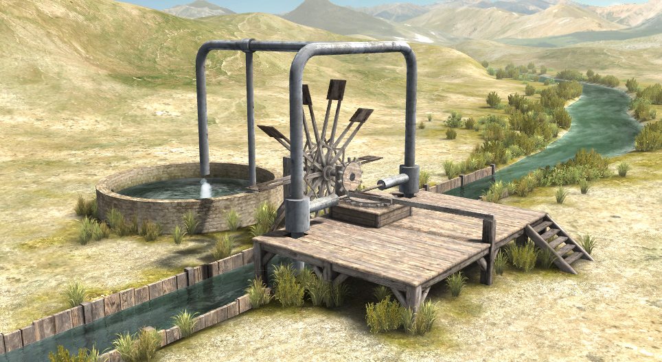 Srednjovjekovna arapska vodena pumpa (Al-Jazari, 13. stoljeće)