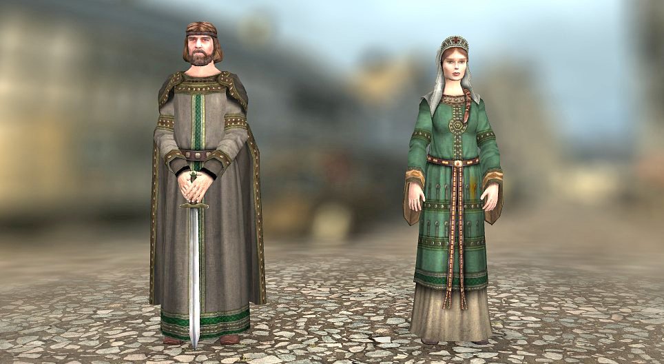 Odjeća u srednjem vijeku (Zapadna Europa, od 10. do 12. stoljeća)