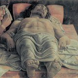 Andrea Mantegna: Oplakivanje Krista (oko 1480)