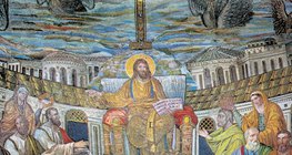 Rani kršćanski mozaik (Crkva Sv. Pudenziane, Rim, 4. stoljeće A.D.)