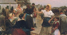 Lajos Deák-Ébner - Tržnica peradi (1885)