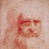 Leonardo da Vinci: Autoportret (oko 1512, Renesansa)