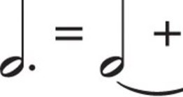 Trajanje polutona s točkom