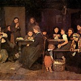 Mihály Munkácsy: Čerupanje perja (1871.)