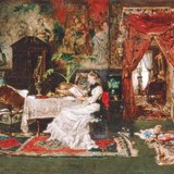 Mihály Munkácsy: Pariški interijer (1877.)