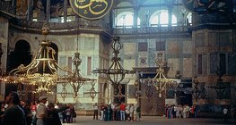 Unutrašnjost džamije Hagija Sophia u Istanbulu
