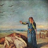 Théodore Chassériau - Kozačka djevojka nad tijelom Mazeppe