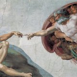 Michelangelo: Stvaranje Adama (Sikstinska kapela, 1511, Renesansa)