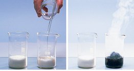 Reakcija sumporne kiseline i šećera