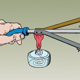 Prikaz toplinske vodljivosti u bakru, aluminiju i željezu