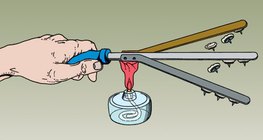 Prikaz toplinske vodljivosti u bakru, aluminiju i željezu