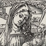 Albrecht Dürer - Sveta obitelj s tri zeca (1497, Renesansa, djelomično)
