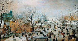 Hendrick Avercamp: Zimski pejzaž sa klizačima (Rijksmuseum, Amsterdam)
