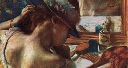 Degas - Ispred zrcala (1889, Impresionizam)