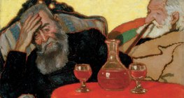 József Rippl-Rónai: Moj otac i ujak Piacsek piju crno vino (1907)