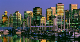 Pogled na Vancouver s mora