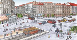 Oktogon u Budimpešti krajem 19. stoljeća