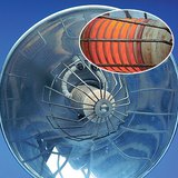 Promjenjivi žičani otpornik zagrija se zbog elektriciteta