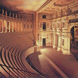 Palladio: Unutrašnjost kazališta Teatro Olimpico, Vicenza (1580-1583, Manirizam)