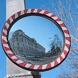 Konveksno zrcalo korišteno u prijevozu