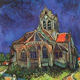 Van Gogh: Crkva u Auversu (1890, Postimpresionizam)