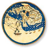 Na srebrnom tanjuru ugravirana mapa arapskog geografa Al-Idrisija (12. stoljeće)
