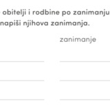 Zadatak - zanimanja članova obitelji