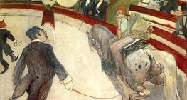 Toulouse-Lautrec - U Cirkusu Fernando, jahačica (1888, Postimpresionizam)