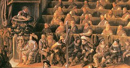 Galileo (gornji lijevi kut) na suđenju pred inkvizicijom