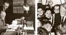 Zoltán Kodály, voditelj istraživačke grupe za narodnu glazbu u mađarskoj akademiji znanosti · Zoltán Kodály s djecom