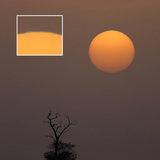 Rub izlazećeg Sunca može zbog atmosferskog obrata temperature biti zelen