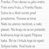 Čitanje - F