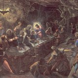 Jacopo Tintoretto - Posljednja večera (1592-1594, Manirizam)