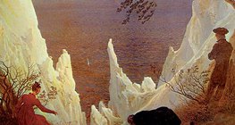 Friedrich: Stijene krednjaka na Rügenu (1818, Romantika)