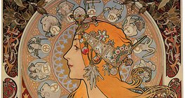 Alfons Mucha: La Plume - Kalendar (Poster, Secesija)