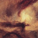 J. M. W. Turner - Snježna oluja: Parobrod pred ulaz u luku (1842, Romantizam)