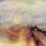 J. M. W. Turner - Kiša, para i brzina – Željeznička pruga Great Western (1844, Romantizam)