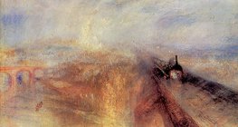 J. M. W. Turner - Kiša, para i brzina – Željeznička pruga Great Western (1844, Romantizam)