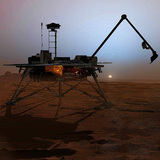 Svemirska letjelica Phoenix na Marsu (ilustracija)