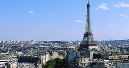 Pogled na Pariz s Eiffelovim tornjem