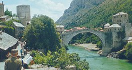 Mostar i poznati stari most, Bosna i Hercegovina