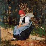 Mihály Munkácsy: Žena nosi pruće