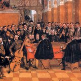Orkestrom dirigira Orlando di Lasso (nizozemski skladatelj)