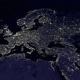 Satelitska snimka Europe noću